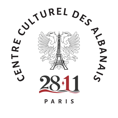 Logoja e Centre Culturel des Albanais 28-11 Paris